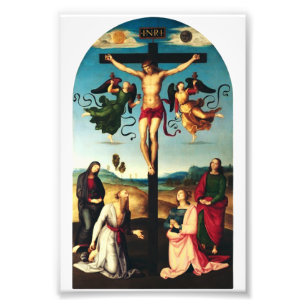 Foto O Cristo Crucificado com a Virgem Maria