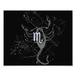 Foto O cromo gosta do sinal do zodíaco da Escorpião n