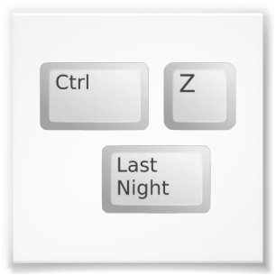 Foto O CTRL Z Undo satisfaz a noite passada
