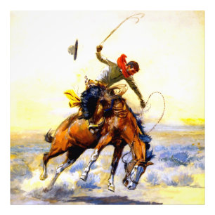 Foto “O Domador” Arte Ocidental por Charles M Russell