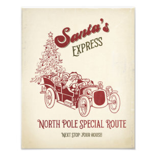 Foto O Expresso Vintage de Natal do Papai Noel