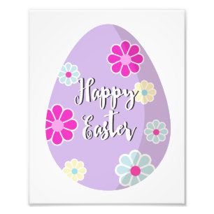Foto O felz pascoa decorou a ilustração do ovo da flo
