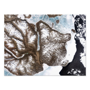 Foto O gelo do mar encosta no leste de Greenlan