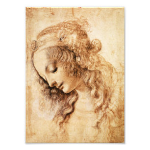 Foto O impressão principal da mulher de da Vinci