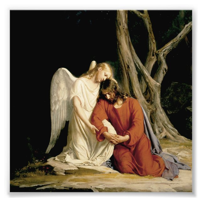 Foto O Jardim de Gethsemane (Luke 22:39-46) (Frente)