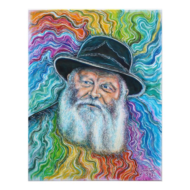 Foto O Lubavitcher Rebbe Rainbow (Frente)