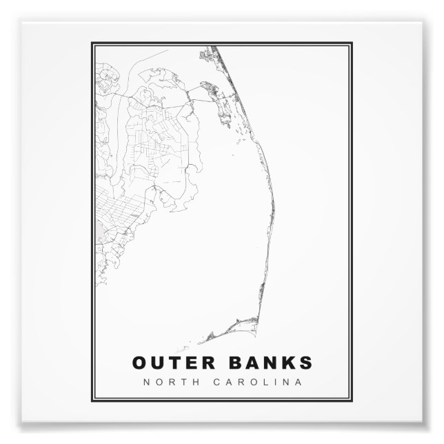 Foto O Mapa dos Outer Banks (Frente)