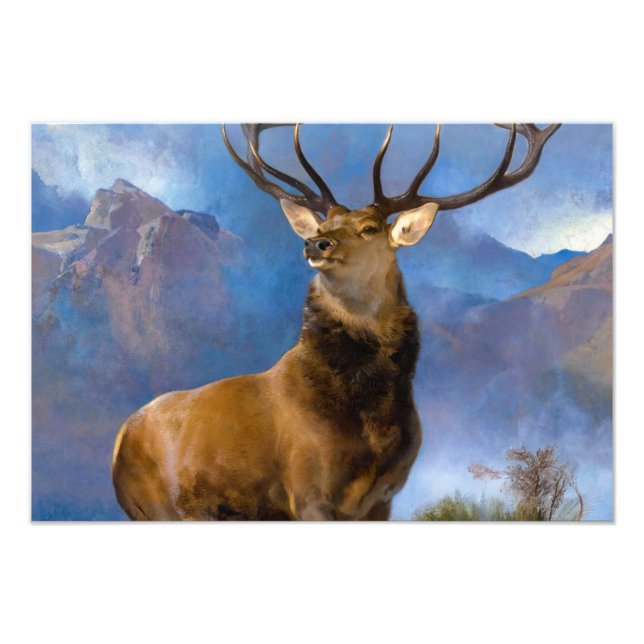 Foto O Monarca do Glen por Edwin Landseer (Frente)