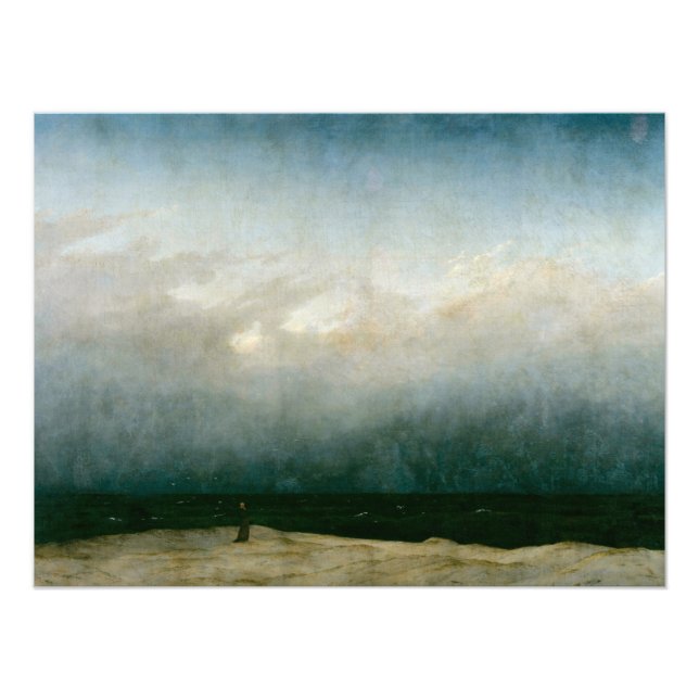 Foto O Monge pelo Mar de Caspar David Friedrich (Frente)