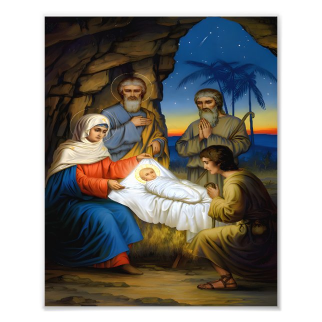 Foto O nascimento de Cristo (Frente)