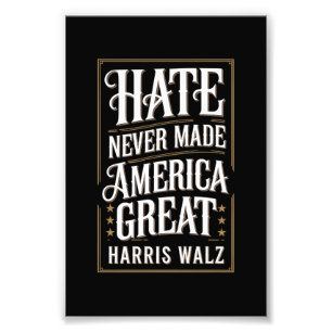 Foto O Ódio Nunca Tornou a América Grande Kamala Harris
