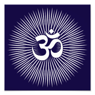 Foto O OM espiritual projeta