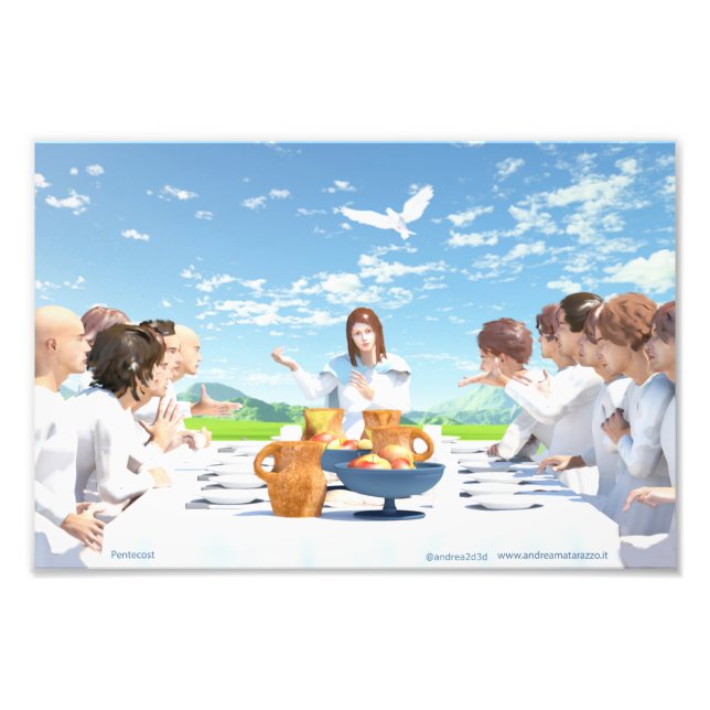 Foto O Pentecoque ( Mary com os Apóstolos ) (Frente)