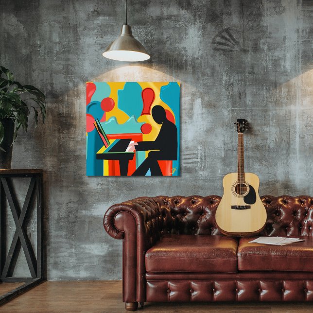 Foto O Pianista - Pintura Original do Óleo (Criador carregado)