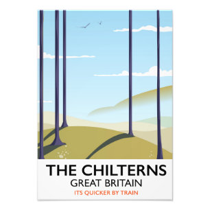 Foto O poster de viagens de Chilterns Grâ Bretanha
