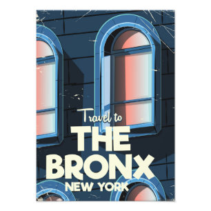 Foto O poster de viagens de Nova Iorque Bronx