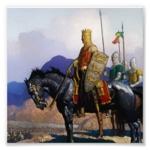 Foto "O Rei Edward Views a Batalha" por NC Wyeth