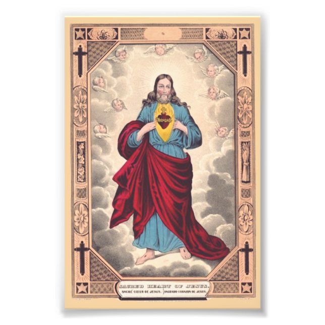 Foto O Sagrado Coração de Jesus (Frente)