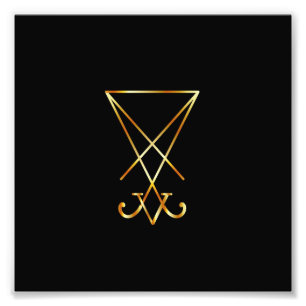 Foto O sigil dourado de Lucifer