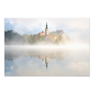 Foto O sol nasce no Lago Bled