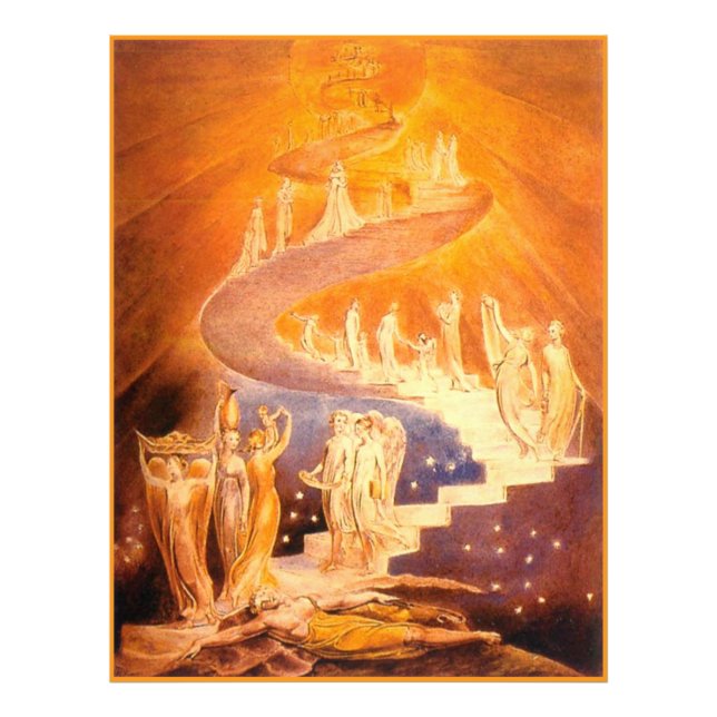 Foto O Sonho de Jacó por William Blake (Frente)