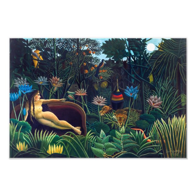 Foto O Sonho | Henri Rousseau | (Frente)