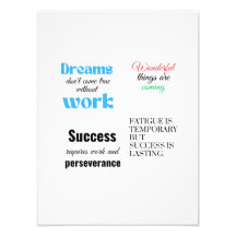 O sucesso exige trabalho e perseverança