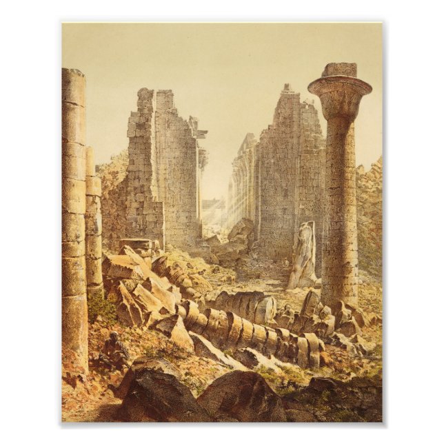 Foto O Templo de Karnak no Egito (Frente)