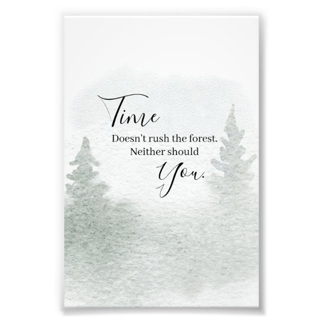 Foto O tempo não corre a floresta (Frente)