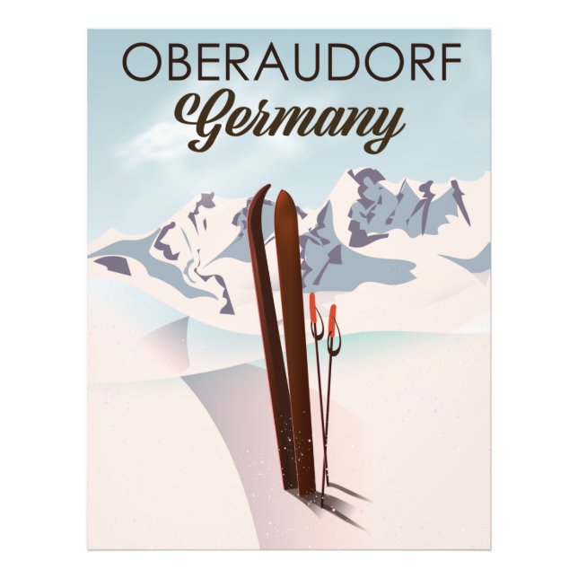 Foto Oberaudorf Alemanha ski poster (Frente)