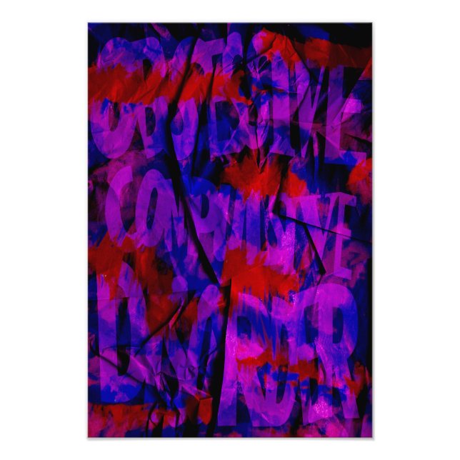 Foto OCD Awareness, Colour Theory Poster (Textured)  (Frente)