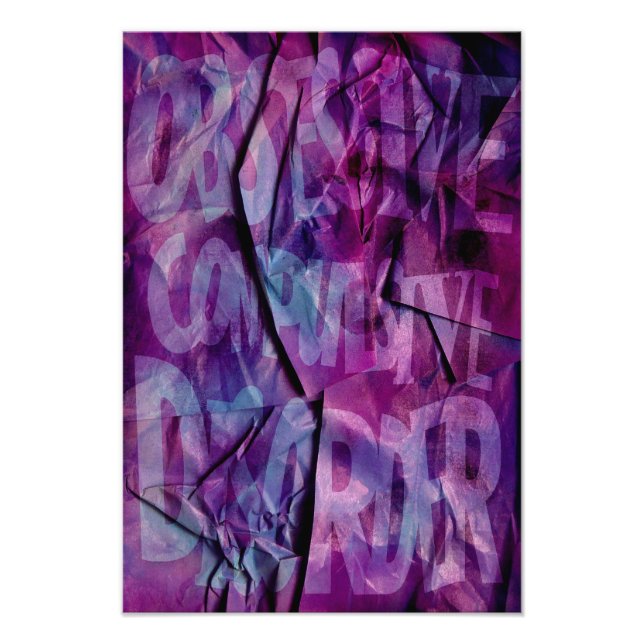 Foto OCD Awareness, Colour Theory Poster (Textured) (Frente)