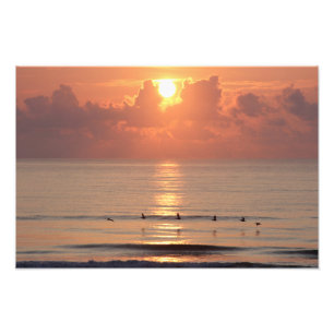 Foto Ocean Sunrise - praia de Daytona, FL (Poster)