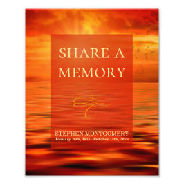 Foto Ocean Sunset Celebration of Life Share a Memory