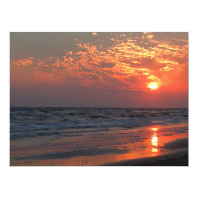 Foto Ocean Sunset - Oak Island, NC (Frente)