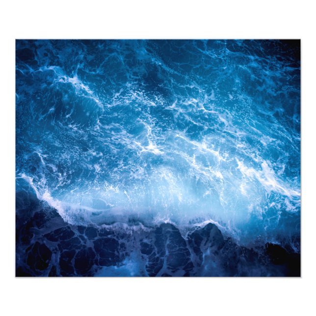 Foto Oceano - Ondas Azuis Escuras (Frente)