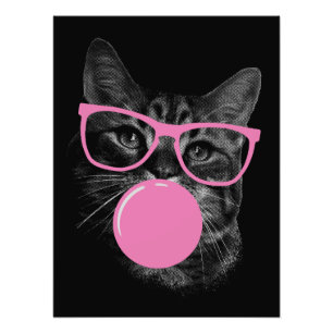 Foto óculos cor-de-rosa de gato apanhador de olhos e go