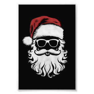 Foto Óculos de Sol com Rosto do Papai Noel com Chapéu e