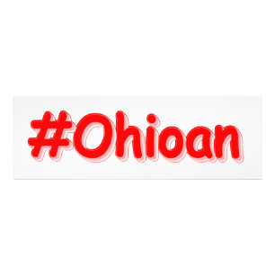 Foto "#Ohioan " Design bonito. Impressão de tela de com