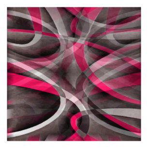 Foto Oito Rosas Rosa e Cinza Funky Pattern