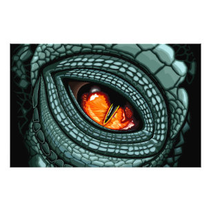 Foto Olho de Predador Réptil Primitivo