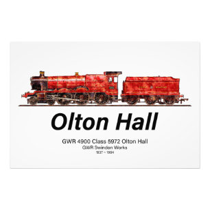 Foto Olton Hall Vintage Comboio a Vapor Comboio Inglês