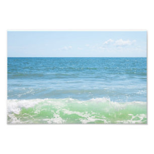 Foto Ondas calmas azuis do mar verde