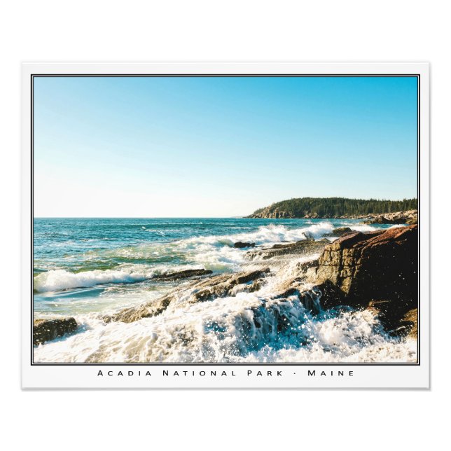 Foto Ondas em Acadia (20x16) (Frente)