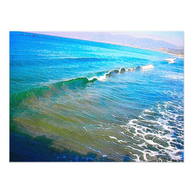 Foto Ondas em Aquarela (Frente)