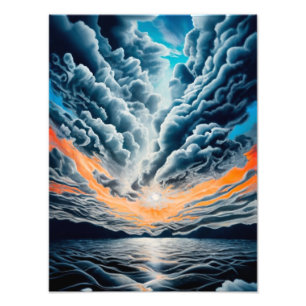 Foto Onde Céu Encontra Mar: Uma Tinta Solar Tranquila N