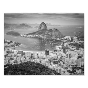 Foto Opinião aérea de B&W Rio de Janeiro