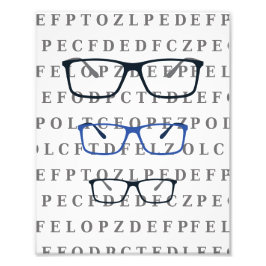 Foto Optician Eye Test Chart and Specs