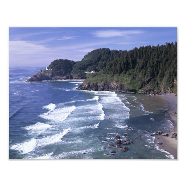 Foto OR, Costa do Oregon, Farol Heceta Head, em (Frente)