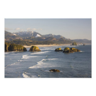 Foto OR, Costa do Oregon, Parque Estadual Ecola, vista 